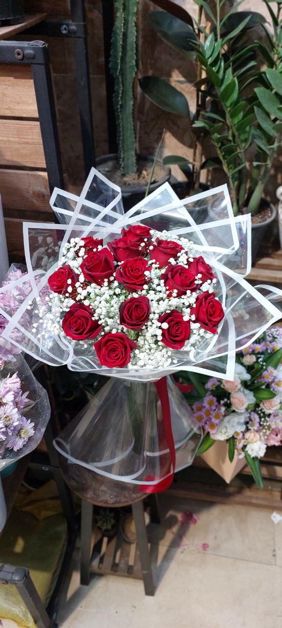 دسته گل رز ۲۰ شاخه